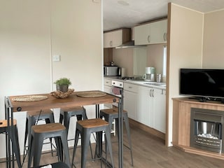 Wohnraum Mobilheim T23