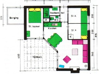 Vakantiehuis Sint Maartensvlotbrug Grondplan 9