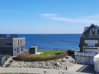 Blick vom Balkon auf die Ostsee