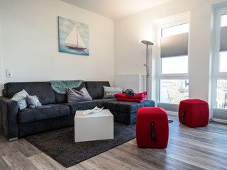 Gemütliches Sofa mit Longchair