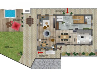 Chalet Reit im Winkl Pianta del piano 41