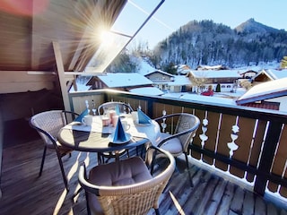 Balkon im Winter