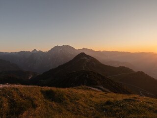 Sonnenuntergang mit Blick auf den Jenner