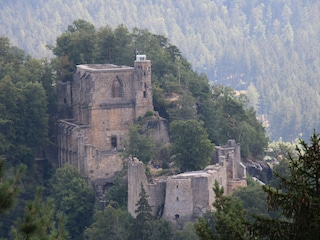 Blick auf die Burg Oybin