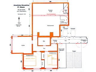 Appartamento per vacanze Calpe Pianta del piano 36
