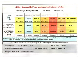 Appartamento per vacanze Calpe Registrazione all'aperto 15