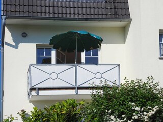 Blick auf den Südbalkon