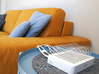 Ladestation im Wohnzimmer