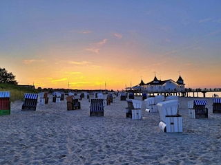 Abendstimmung an der Seebrücke Ahlbeck