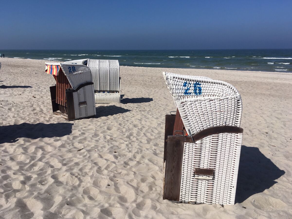 Strandkorbverleih am Strandaufgang in Dierhagen