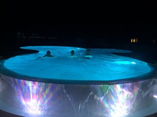 pool at night