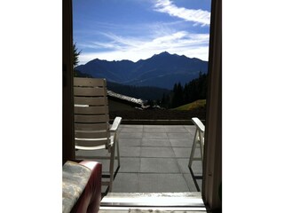 Aussicht aus dem Wohnzimmer - Aussensitzplatz