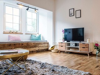 Ferienwohnung Seeblick, Grundlsee, Wohnzimmer