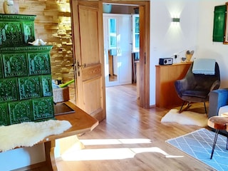 Ferienwohnung MaMi's, Grundlsee, Kachelofen