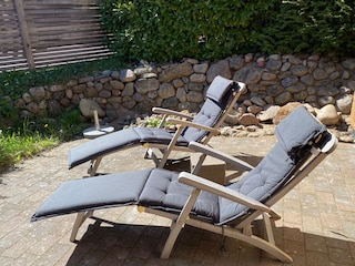 Sonnenbad auf der Terrasse