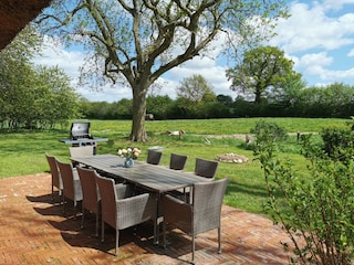 Terrasse und Gasgrill