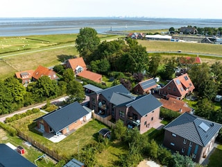 Lage direkt am Deich bzw. Fedderwardersieler Hafen