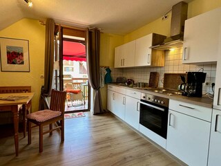 Wohnküche mit Essecke