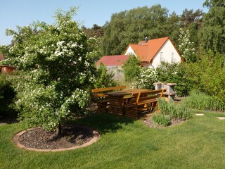 Grillecke im Garten