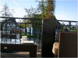 Blick vom Balkon