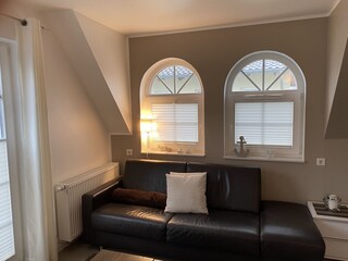 gemütliche Ledercouch