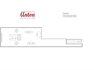 Grundriss FeWo Anton Galerie