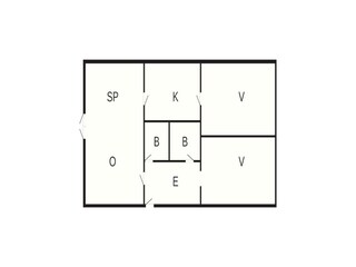 Appartamento Rudkøbing Pianta del piano 45