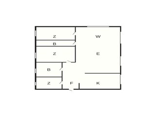 Vakantiehuis Bogense Grondplan 49