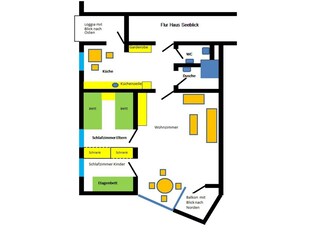 Apartamento de vacaciones Borkum Plano de planta 26