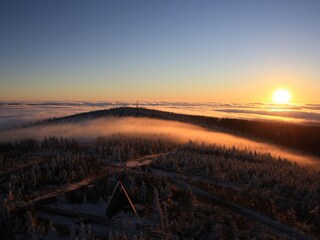 Erzgebirge im Nebel