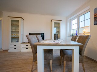 Essbereich im Wohnzimmer