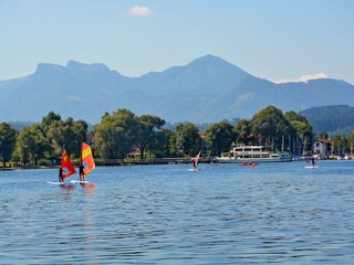 Chiemsee mit Blick Berge