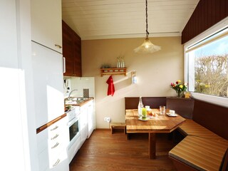 Essbereich mit offener Küche