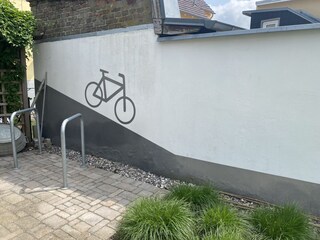 Fahrradstellplatz.
