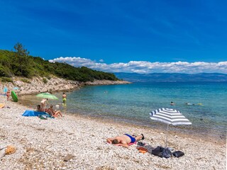 Der Strand, kristallklares Meer