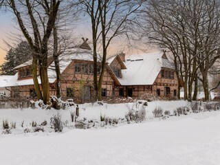 Landhaus im Winter