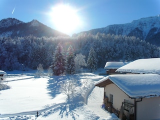 Blick vom Balkon