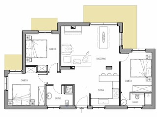 Appartamento per vacanze Tremosine sul Garda Pianta del piano 30