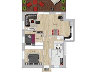 Appartamento per vacanze Borkum Pianta del piano 20