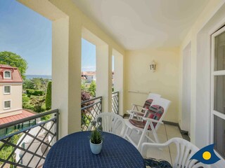 Balkon mit Meerblick