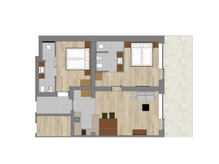 Appartamento Luttach Pianta del piano 21