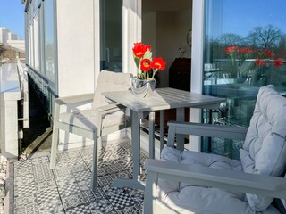 Dachterrasse 1 mit Parkblick