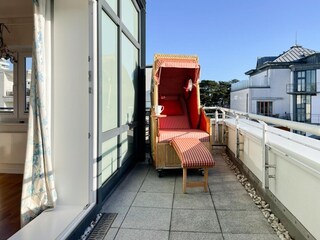 Dachterrasse 2 mit Teilmeerblick