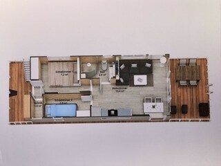 Casa galleggiante Lübeck-Schlutup Pianta del piano 41