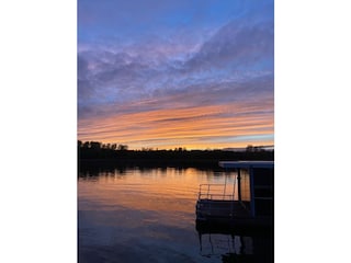 Terrasse, schöne Sonnenuntergänge genießen