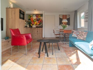 Wohnzimmer + Esszimmer + Küche