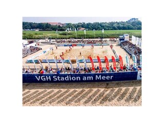 Beachball Stadion am Meer
