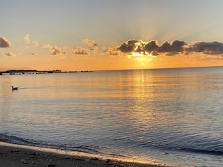 Kühler Herbstmorgen am Südstrand