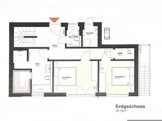 Casa de vacaciones Diemelsee Plano de planta 46