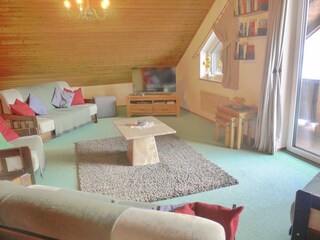 Schön eingerichtetes Wohnzimmer